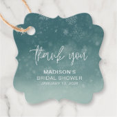 Little Snowflake Brautparty Vielen Dank Geschenkanhänger (Vorderseite)