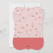 Little Snowflake Geburtsankündigung Feiertagskarte (Rückseite)