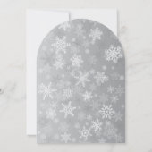 Little Snowflake Gender Neutral Winter Baby Shower Einladung (Rückseite)