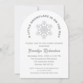 Little Snowflake Gender Neutral Winter Baby Shower Einladung (Vorderseite)