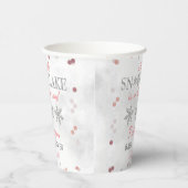 Little Snowflake Girls Winter Baby Dusche Pappbecher (Rechts)