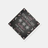 Little Snowflake Girls Winter Baby Dusche Serviette (Ecke)