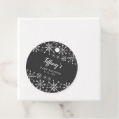 Little Snowflake Silver Glitzer Babydusche Geschenkanhänger (Beispiel)