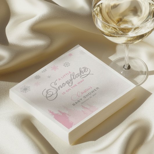 Little Snowflake Winter Baby Dusche Napkins Serviette