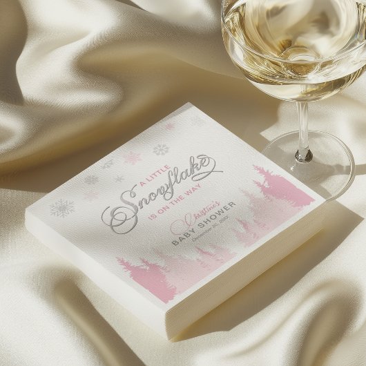 Little Snowflake Winter Baby Dusche Napkins Serviette
