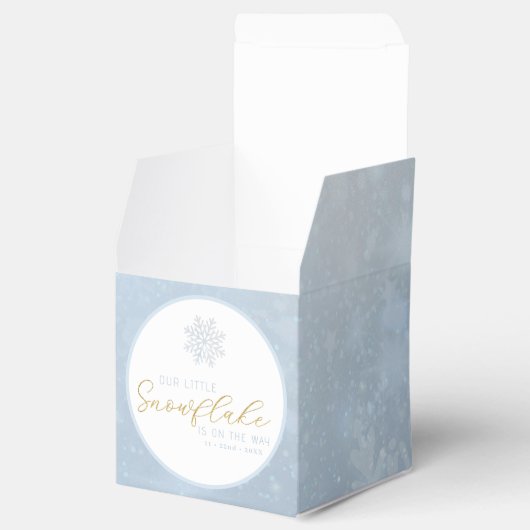 Little Snowflake Winter Baby Fevor Box Geschenkschachtel (Geöffnet)