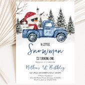 Little Snowman Birthday Einladung