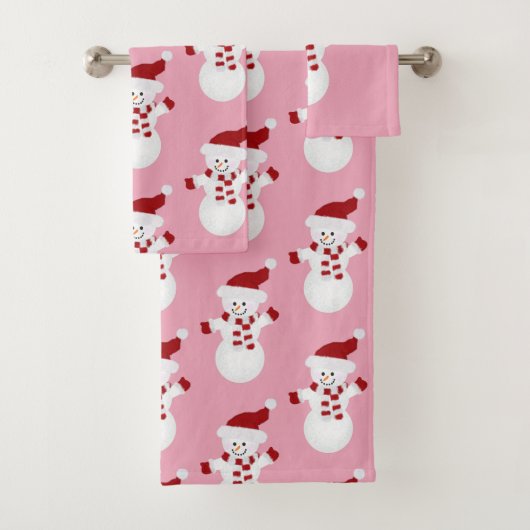 Little Snowman Christmas Badhandtuch Set (Insitu)