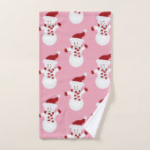 Little Snowman Christmas Badhandtuch Set (Handtuch)
