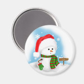 Little Snowman Magnet (Vorderseite/Rückseite)