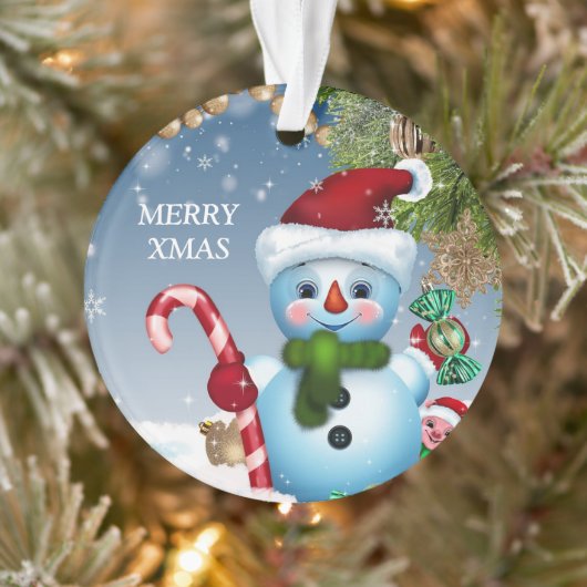 Little Snowman Ornament (Baum)