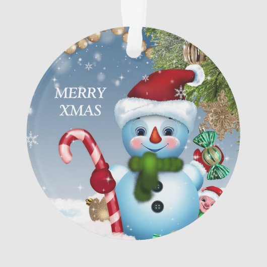 Little Snowman Ornament (Rückseite)