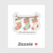 Little Socks Big Surprises Christmas Sticker (Blatt)