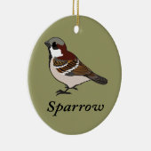Little Sparrow Keramik Ornament (Rechts)