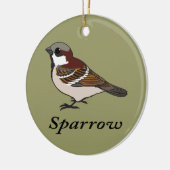 Little Sparrow Keramik Ornament (Links)