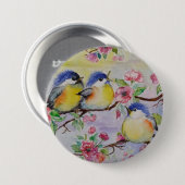 Little Sparrows Button - Painting (Vorne & Hinten)