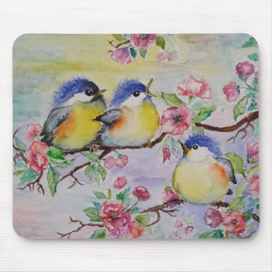 Little Sparrows Mouse Pad Mousepad (Vorne)