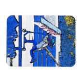 Little Speedster - Stunt Scooter Rider Magnet (Horizontal)