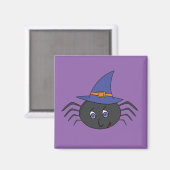 Little Spider Hexe Halloween Magnet (Vorderseite/Rückseite)