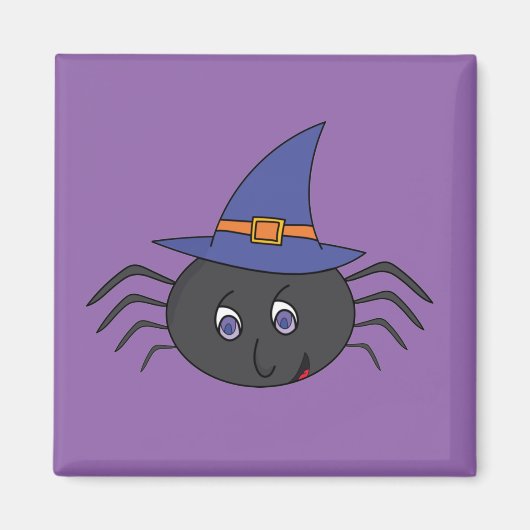 Little Spider Hexe Halloween Magnet (Vorne)