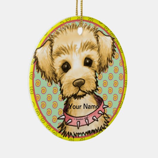 Little Spike Dog Keramik Ornament (Rechts)