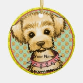 Little Spike Dog Keramik Ornament (Vorne)