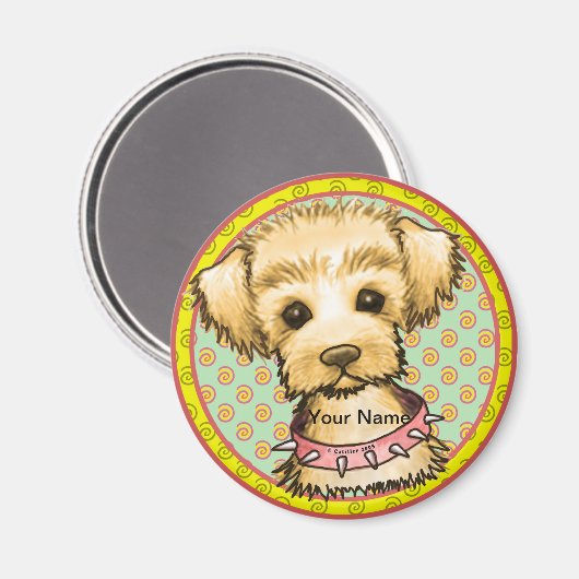 Little Spike Dog Magnet (Vorderseite/Rückseite)