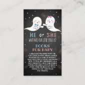 Little Spirit Halloween Ghosts Gender Reveal Party Begleitkarte (Vorderseite)