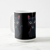 Little Spooky Black Cat Kaffeetasse (Vorderseite Links)