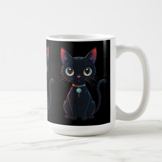 Little Spooky Black Cat Kaffeetasse (Rechts)
