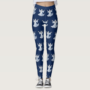 Little Spooky Ghost - Halloween 11 - Fan Fun Leggings