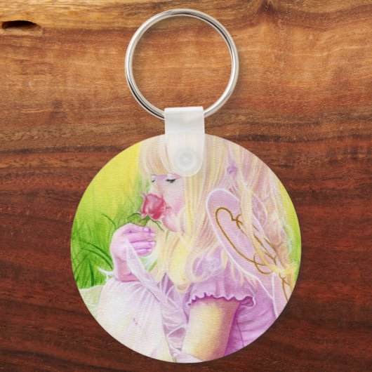 Little Spring Fairy Rose Schlüsselanhänger (Vorderseite)