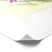 Little Spring Fee Fairy Watercolor Illustration Poster (Ecke)