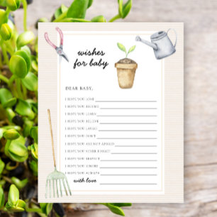 Little Sprout Baby Dusche - Wünsche für das Baby