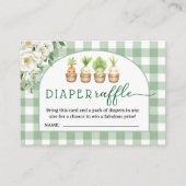 Little Sprout Baby Shower Diaper Raffle Begleitkarte (Vorderseite)
