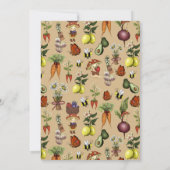 Little Sprout Baby Shower Garden Theme Joint Coed  Einladung (Rückseite)