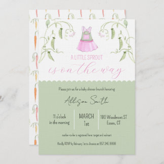 Little Sprout Baby Shower Invitation Einladung