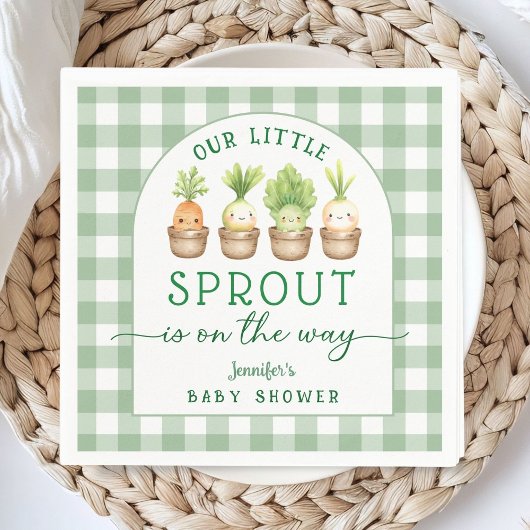 Little Sprout Baby Shower Paper Napkin Serviette