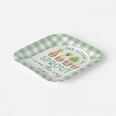 Little Sprout Baby Shower  Pappteller (Gewinkelt)