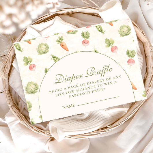 Little Sprout Elegant Botanical Diapper Raffle Begleitkarte