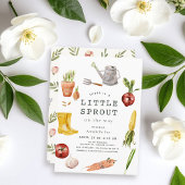 Little Sprout Garden Theme Baby Shower Einladung