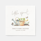 Little Sprout Gender Neutral Garden Baby Shower Serviette (Vorderseite)