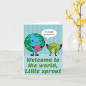 Little Sprout Heartfelt Baby Duschkarte Karte (Gelbe Blume)