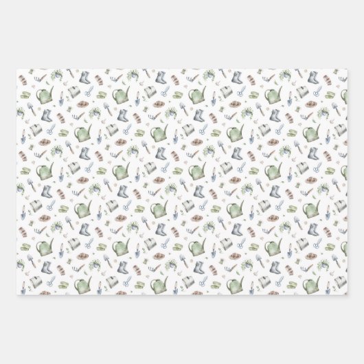 Little Sprout oder Garten Geschenkpapier Set (Vorderseite 3)