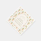 Little Sprout Rustic Garden Baby Shower Serviette (Ecke)