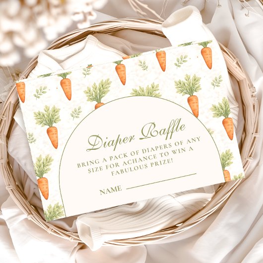 Little Sprout Rustic Garden Diapper Raffle Begleitkarte