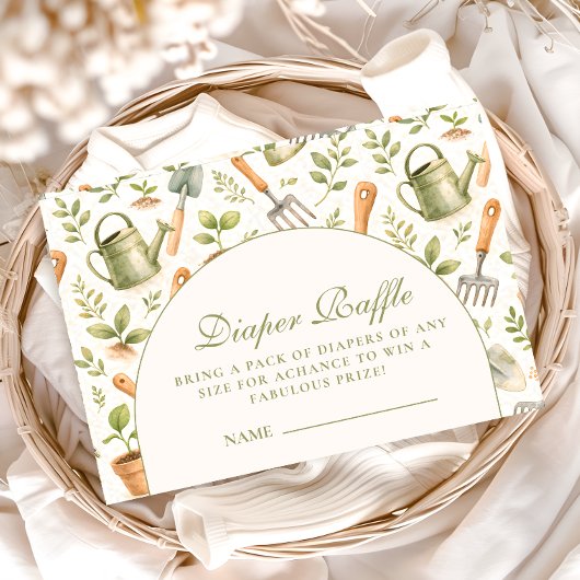Little Sprout Spring Garden Diapper Raffle Begleitkarte