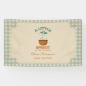 Little Sprouts Garden Party Babydusche Banner (Horizontal)