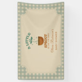 Little Sprouts Garden Party Babydusche Banner (Vertikal)