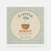 Little Sprouts Garden Party Babydusche Serviette (Vorderseite)
